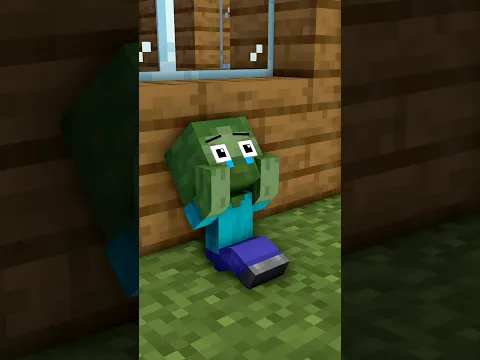 W Team Saved Poor Baby Zombie - Minecraft Animation #minecraft #funnyanimation #sigma