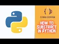 How to subtraction in python Minus in python