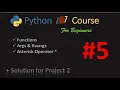 Solution for Project 2 lesson 5 How to calculate determinant using python and nested functions