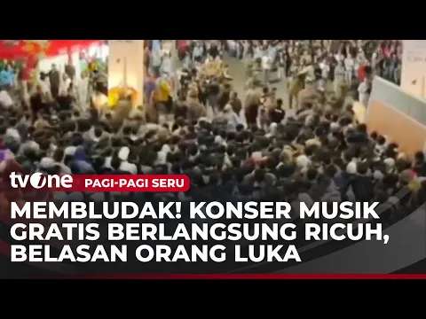 Video Amatir Konser Musik Pemkot Surabaya Ricuh, 12 Orang Dilarikan ke RS