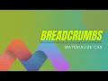 Materialize CSS - Breadcrumbs