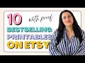 10 Printables Selling Like Crazy on Etsy Backed by Real Data
