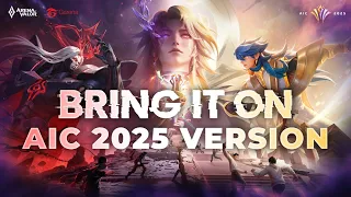 bring it on aic 2025 version arena of valor international championship 2025
