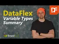 DataFlex Variable Types Summary
