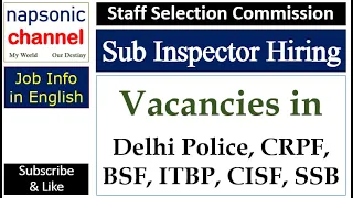 SI Posts By SSC 16th Oct 2025 Last Date Never Miss This Opportunity 