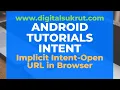 Intent in Android Open URL in Browser Implicit Intent