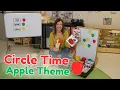 Toddler and Preschool Circle Time With the Apple Theme
