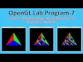 Draw 3D Sierpinski Gasket using Sub-Division of Tetrahedron CG Lab Program 7 OpenGL Programming
