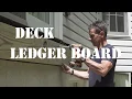 How to build your own deck Attaching the ledger board