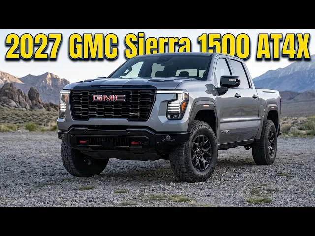 2027 GMC Sierra 1500 AT4X Debuts: Factory 35s, 60 Inches of Screens, and Two New V8s!