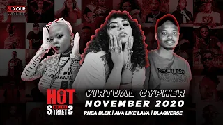 hot on the streets virtual cypher november 2020 ava like lava rhea blek u0026 blaqverse 