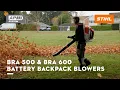 STIHL BRA 500 600 Backpack Leaf Blowers STIHL Backpack Blower STIHL AP Battery STIHL GB