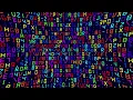 Colorful Computer Code Matrix Motion Background Technology Loop Screensaver