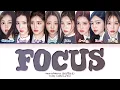 Hearts2Hearts FOCUS Lyrics (Color Coded Lyrics)