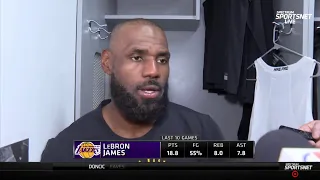 LeBron James POSTGAME INTERVIEW | Los Angeles Lakers lose to Dallas Mavericks 134–128