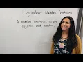 Equivalent Equations
