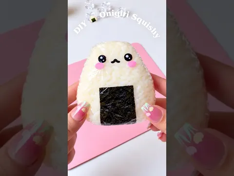 How to make squishy 🍙 #shorts #youtubeshorts