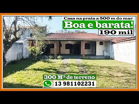 Download MP3 Casa na praia boa e barata a 500 m do mar por apenas 190 mil