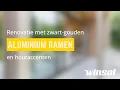 Download Lagu Renovatie met zwart-gouden aluminium ramen en houtaccenten | Winsol