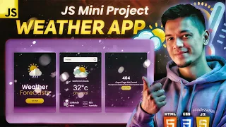 Weather app using HTML CSS and JAVASCRIPT CoderzArea Step By Step Tutorial
