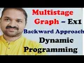 Multistage Graph Backward Approach Ex1 Dynamic Programming Design and Analysis of Algorithms