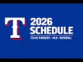 Texas Rangers 2026 Schedule Full MLB Regular Season