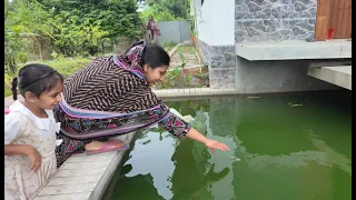 জান্নাত কি মিনি পুকুর থেকে মাছ ধরতে পারবে | Doyel Agro