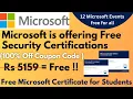Microsoft Free Cyber Security Certifications 12 Free Training Events for September 2023
