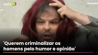 Adrilles usa peruca na Câmara para criticar lei de criminalização da misoginia: 'Vítimas'