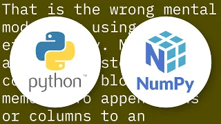 How do I create an empty array and then append to it in NumPy