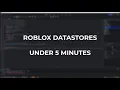 Intermediate ROBLOX Scripting Tutorial Quick DataStores SAVE DATA QUICKLY