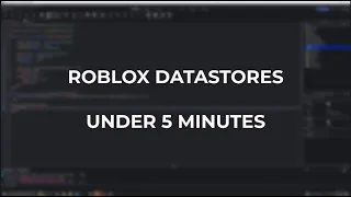 Intermediate ROBLOX Scripting Tutorial Quick DataStores SAVE DATA QUICKLY
