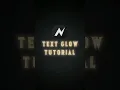 Node Glow Text Tutorial