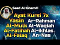 Ayat Kursi 7x,Surah Yasin,Ar Rahman,Al Waqiah,Al Mulk,Fatihah,Ikhlas,Falaq,An Nas By Saad Al-Ghamdi