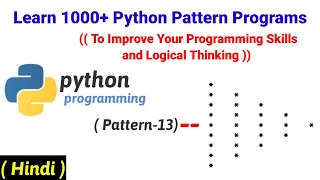 Learn 1000 Python Pattern Programs Pattern - 13 To print Right Half Diamond Pattern with symbols