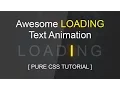 Cool Css Glowing Text Loading Animation Tutorial - Html Css Blinking Text Effect