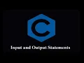 Input and Output Statements in C Programming ENG Prof Antony Vijay