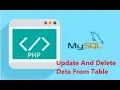 MySQL Training - How to Update And Delete Data From Table