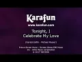 Tonight, I Celebrate My Love - Peabo Bryson & Roberta Flack | Karaoke Version | KaraFun