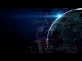earth globe with transparent night map of earth slow rotates around its axis seamle SBV 337822279