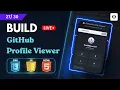 Day GitHub Profile Viewer HTML CSS JS