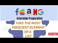 PYTHON PROGRAM TO FIND THE MOST FREQUENT ELEMENT IN A LIST