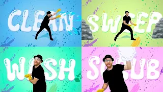 "The Cleaning Song" 🫧🧼 DJ Raphi | Dance Songs for Kids