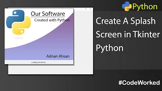 How To Create A Splash Screen in Tkinter Python
