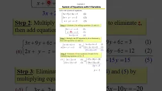 Solving Systems of 3 Variables Step-by-Step Guide to Tackle 3x3 Systems Example 1