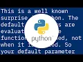 Python Dictionary as instance variable