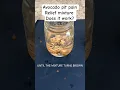 Avocado pit pain relief mixture recipe