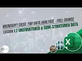 1 7 Structured vs Semi-Structured vs Unstructured Data Explained Data Analysis Basics