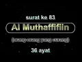 Download Lagu Murottal Muammar ZA - Q.S Muthaffifin