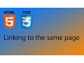 HTML5 CSS3 Tutorial 23 - Linking to the same page